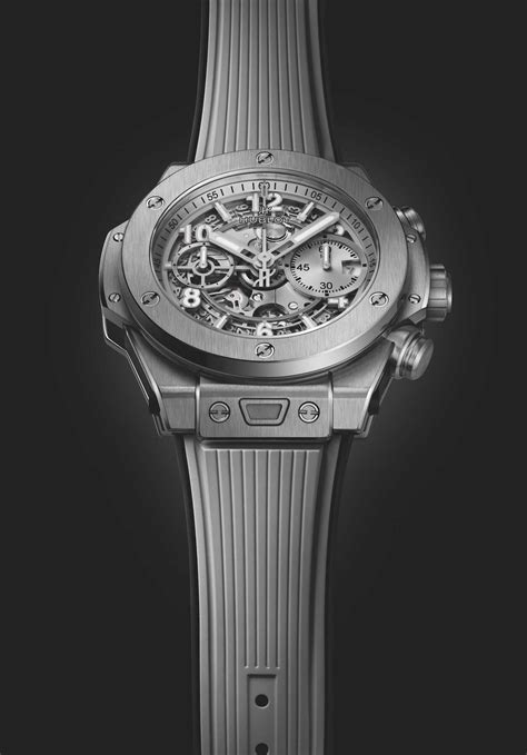 montre hublot bracelet caoutchouc|Big Bang Unico Essential Grey 42 mm .